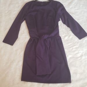 Eloquii purple tie front dress